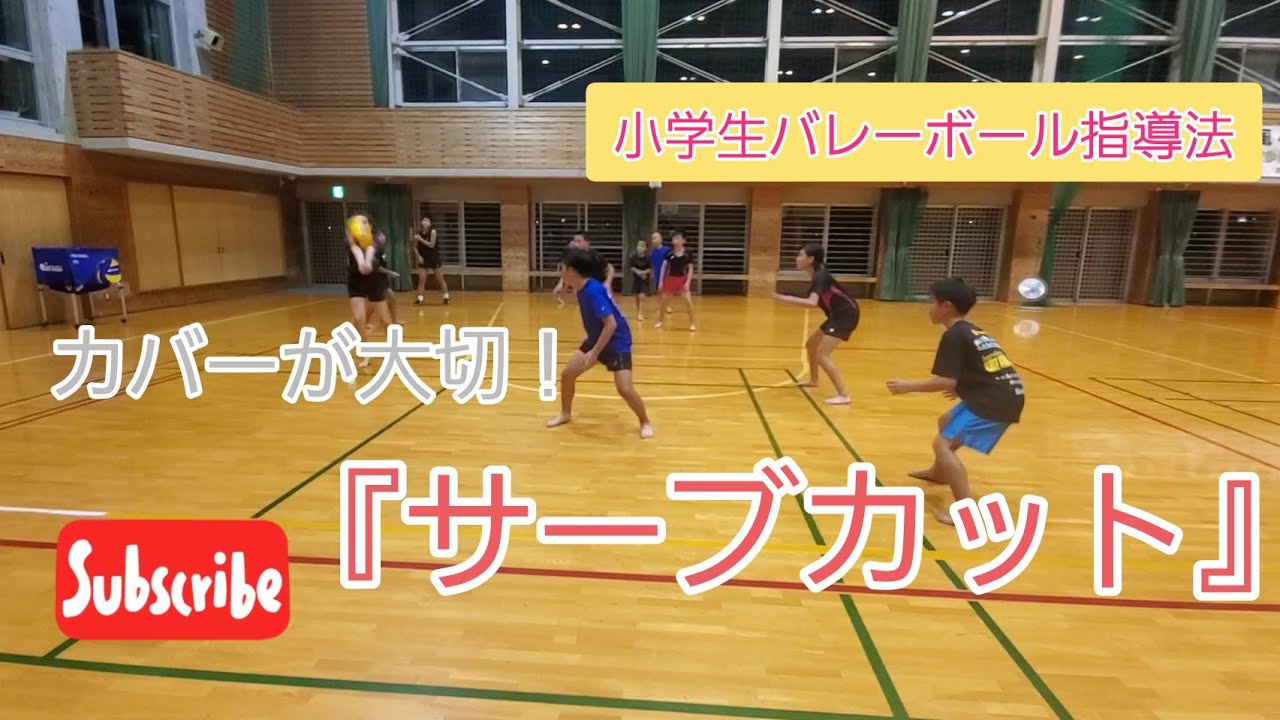 カバーが大切『サーブカット』バレーボール指導