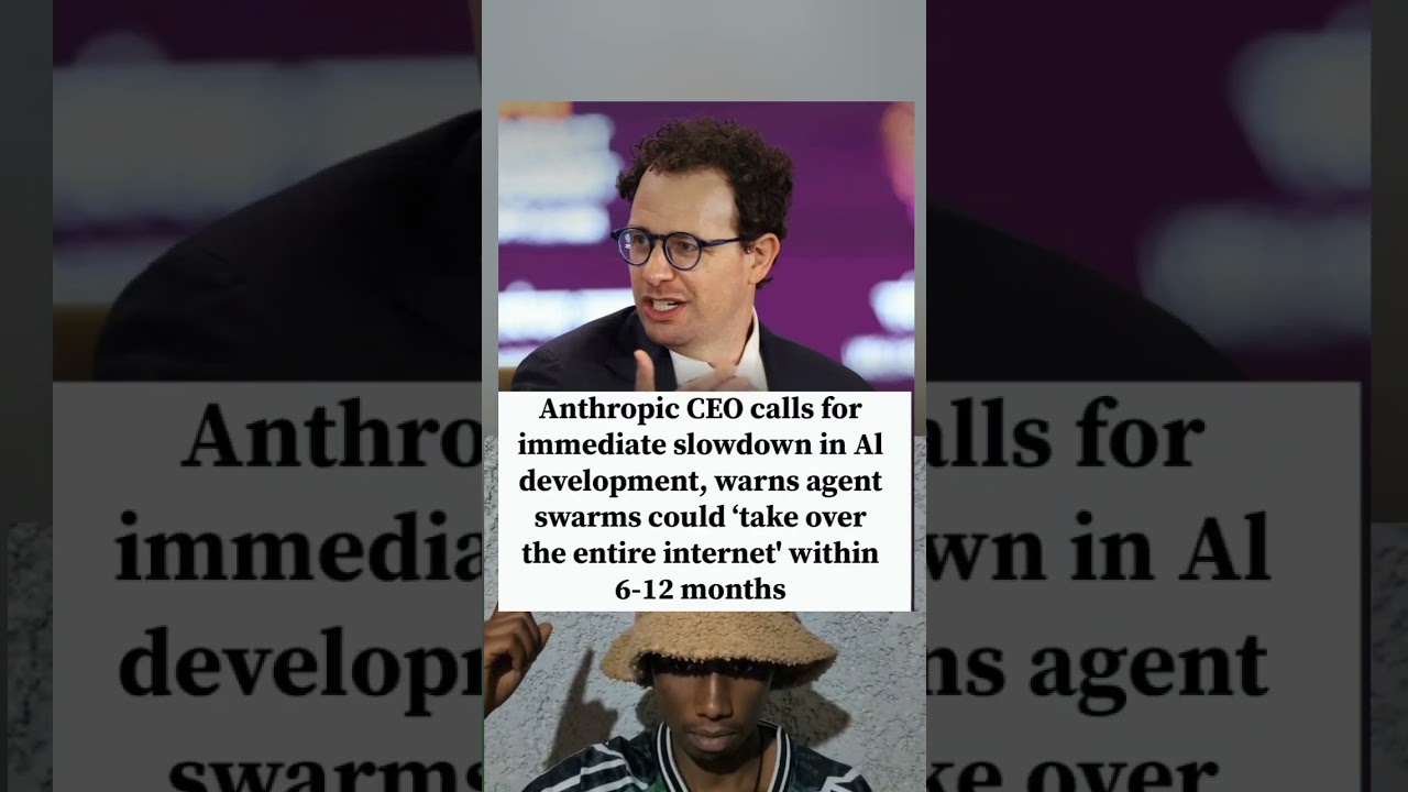 Anthropic CEO Dario Amodei warns AI agent swarms could control the internet.