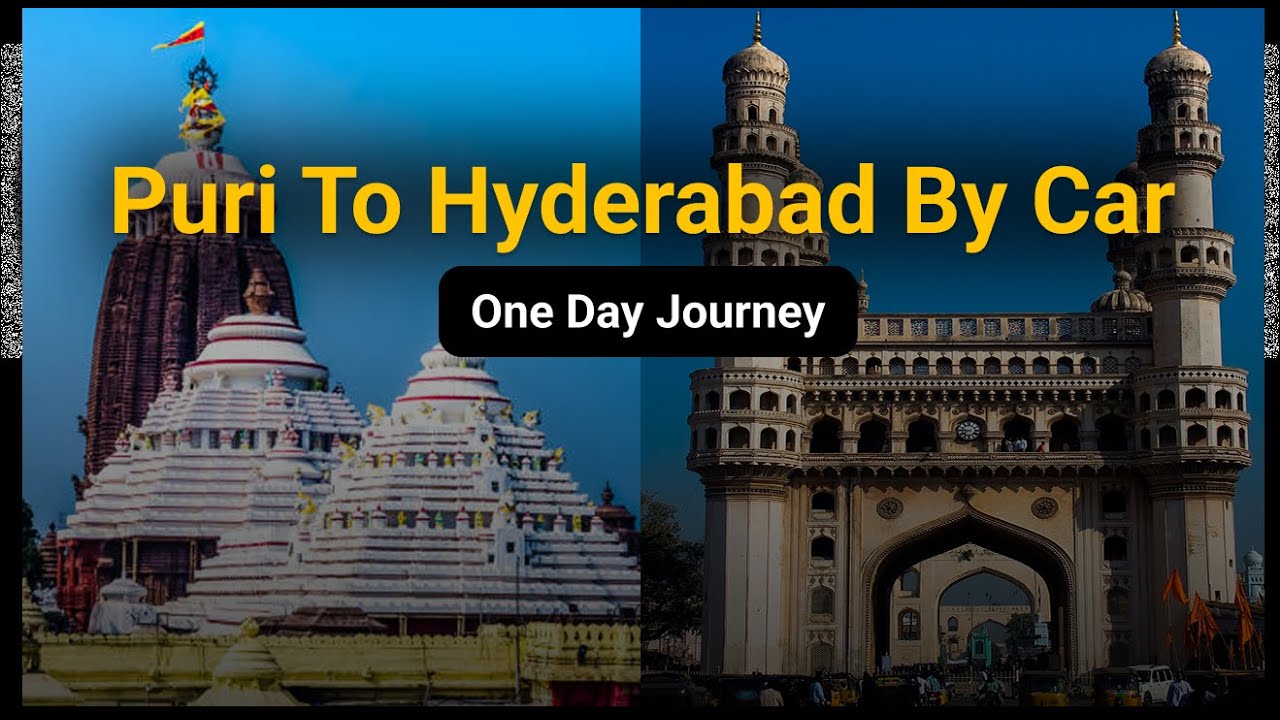 Puri to Hyderabad Road Trip Vlog | 1 Day Journey by Car | Bhubaneswar to Hyderabad