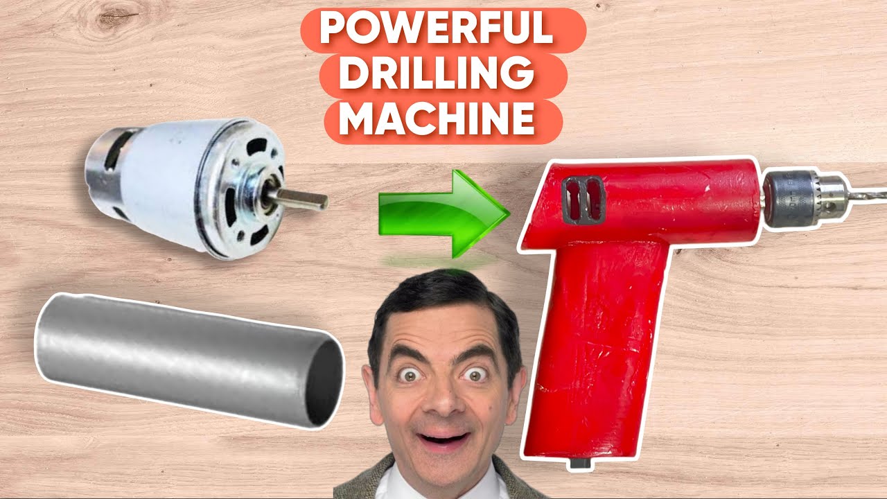 HOW TO MAKE DRILL MACHINE AT HOME  || HOW TO MAKE DRILLING MACHINE USING 775DC MOTOR