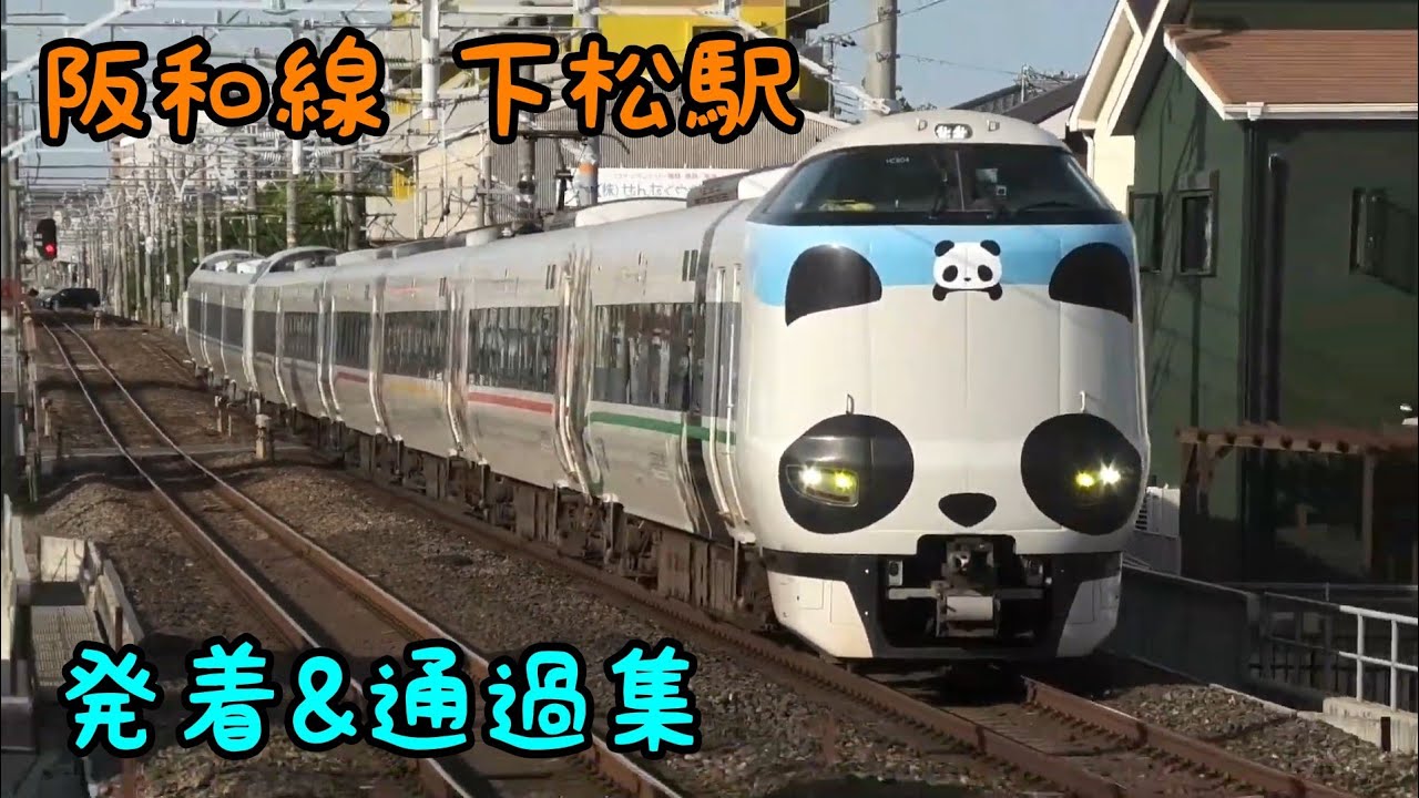 阪和線 下松駅 発着&高速通過集