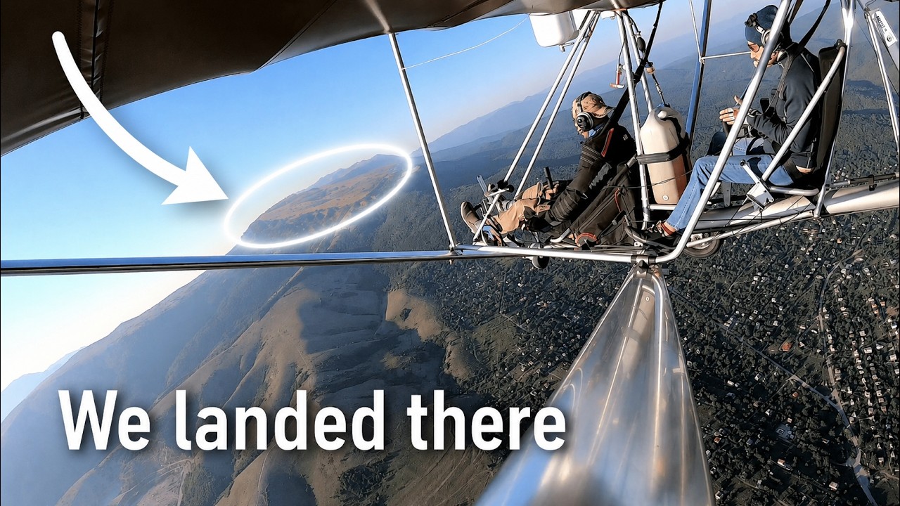 The Moyes DragonFly aircraft landing and take off for the first time on Mount Chatyr-Dag