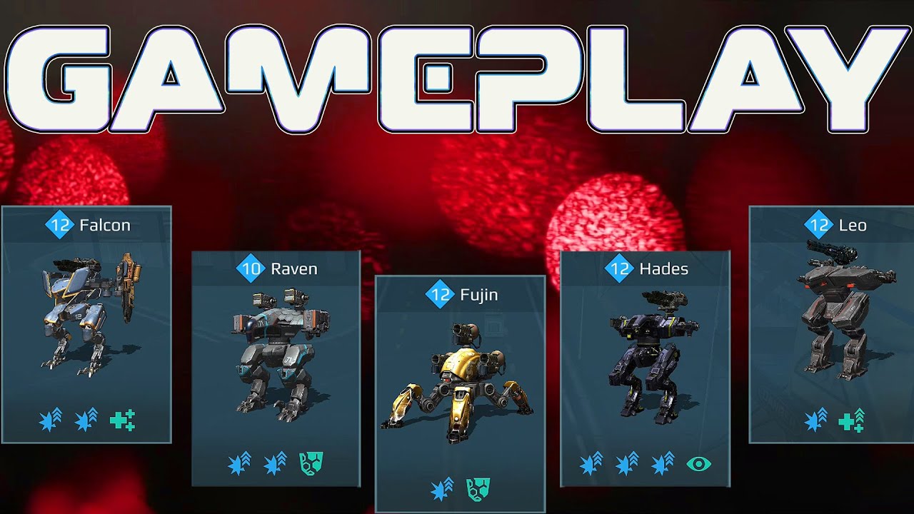 War Robots Falcon Raven Fujin Hades Leo Gameplay