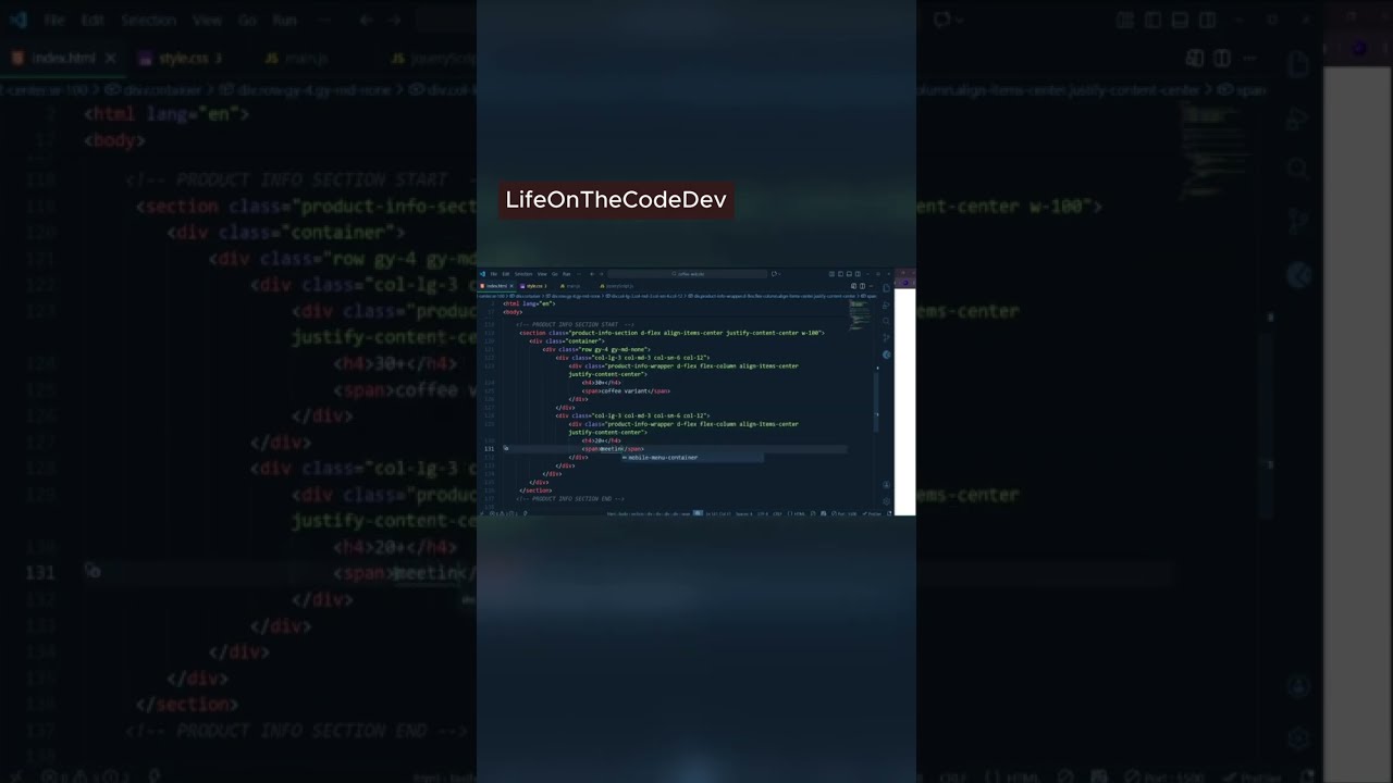 HTML & CSS Full Project Tutorial 