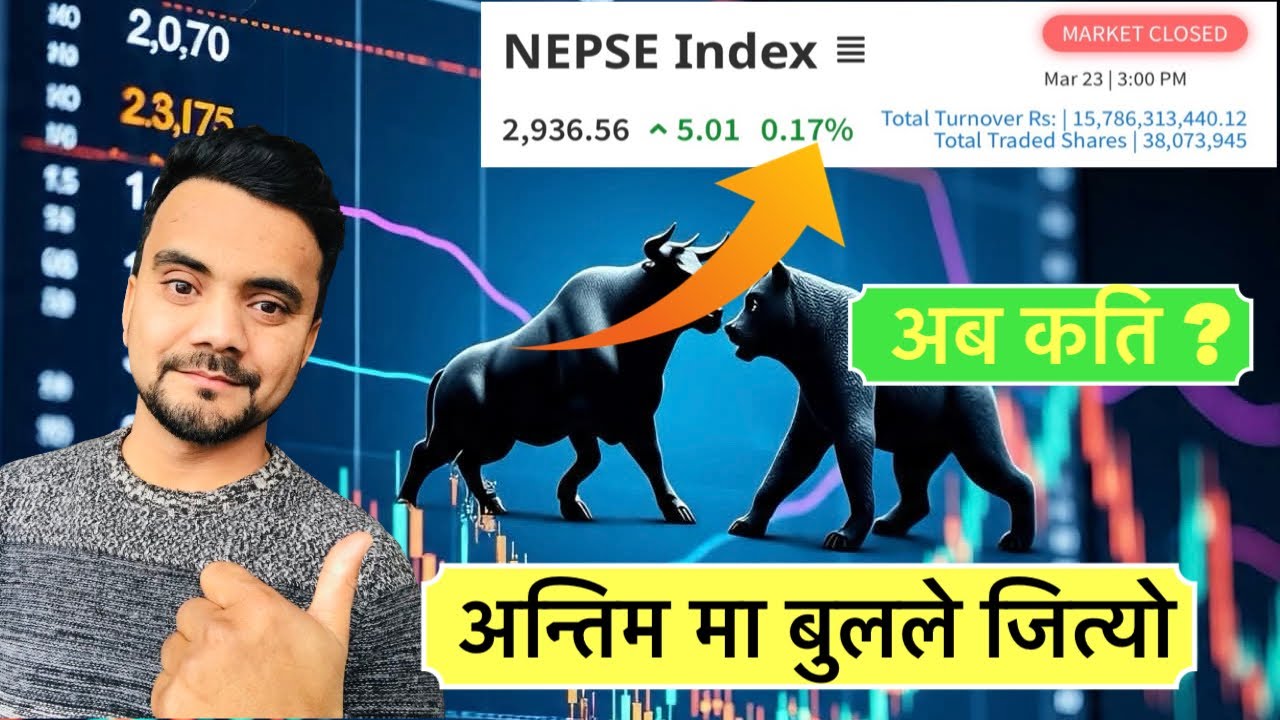 23-03- 2026 | घट्नै मानेन है NEPSE 📈Daily Market Update Analysis Technical by Shankalpa Dhakal✅