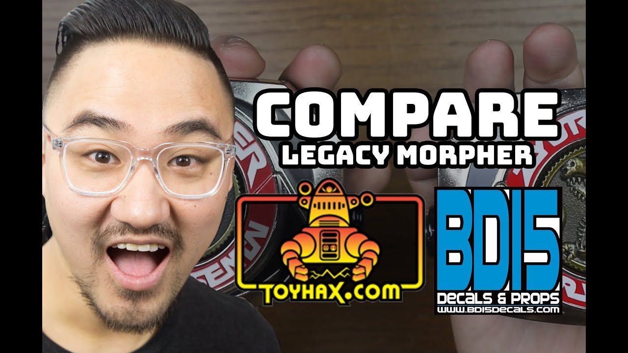 POWER RANGERS Legacy Morpher Comparison: Toyhax Reprolabels and BD15 Decals