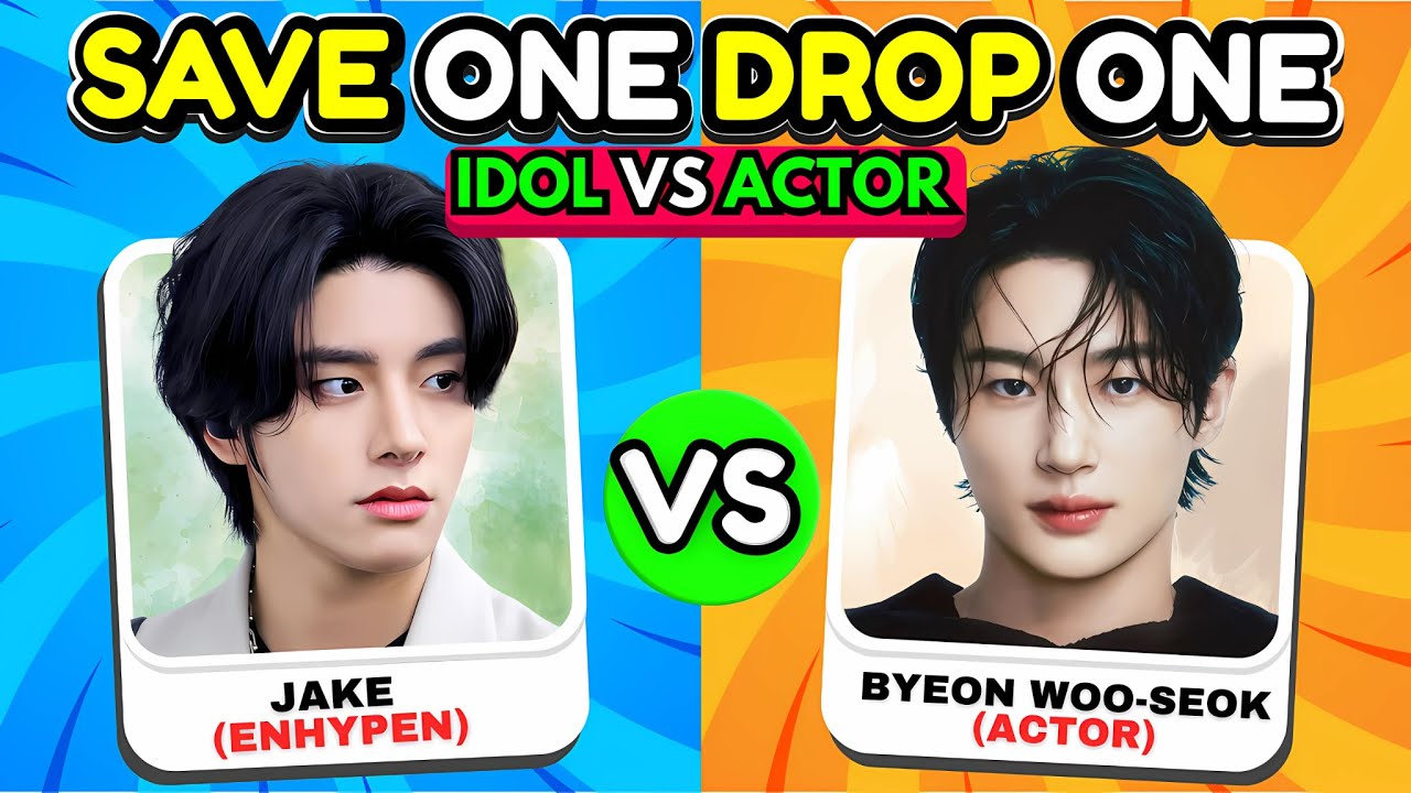 SAVE ONE DROP ONE: K-POP IDOL vs ACTOR (МУЖСКАЯ ВЕРСИЯ)🔥 | K-Pop Quiz Game 2025