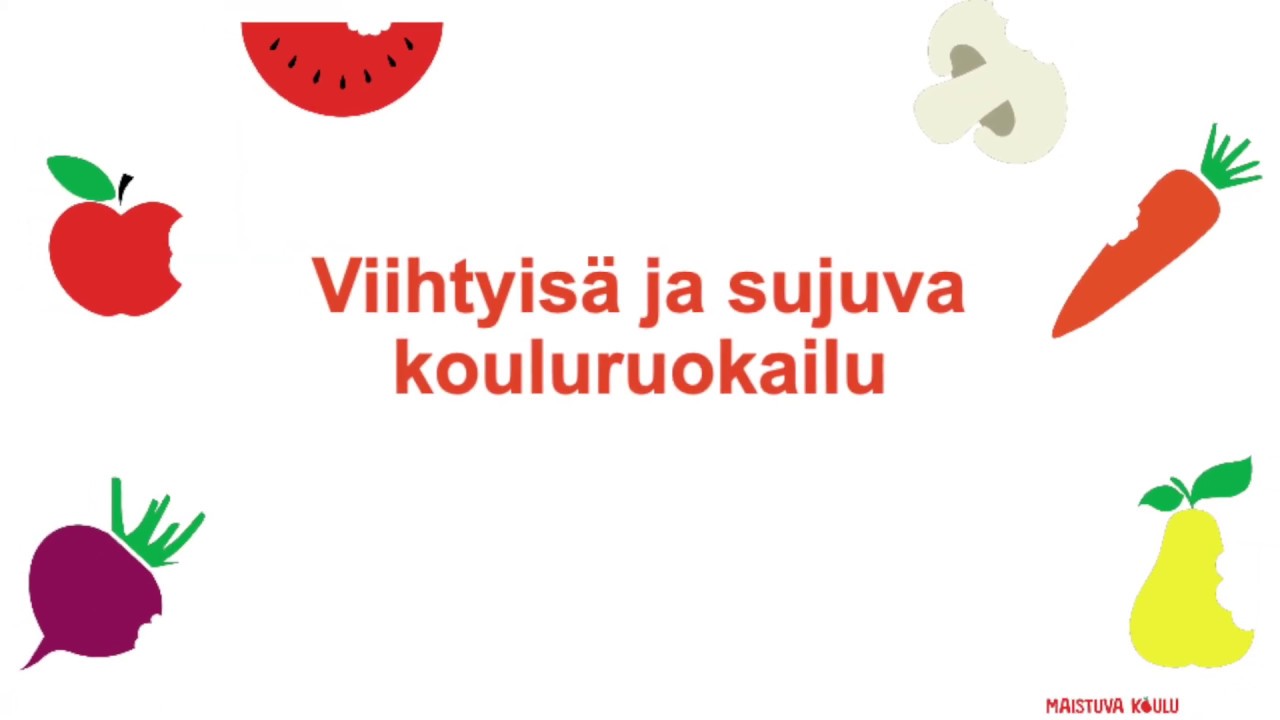 Viihtyis&auml; ja sujuva kouluruokailu
