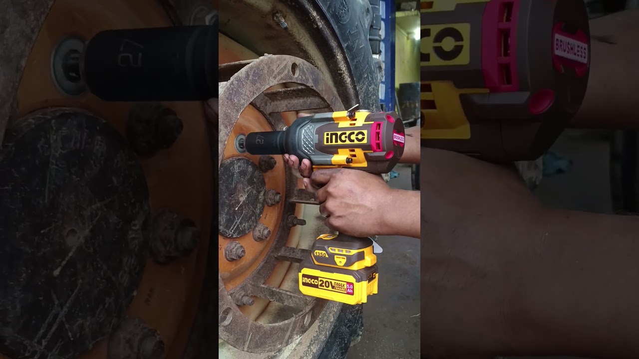 THE POWER OF INGCO IMPACT WRENCH VERY Impressed. INGCO IMPACT WRENCH 1350NM 