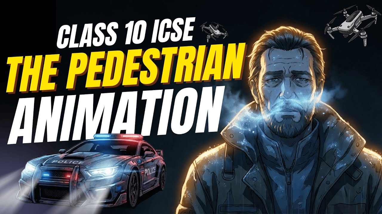 The Pedestrian Animation | Class 10 ICSE | Ray Bradbury | Treasure Chest