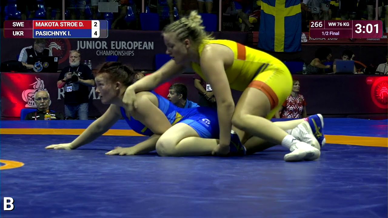 1/2 WW - 76 kg: D. MAKOTA STROE (SWE) v. I. PASICHNYK (UKR)