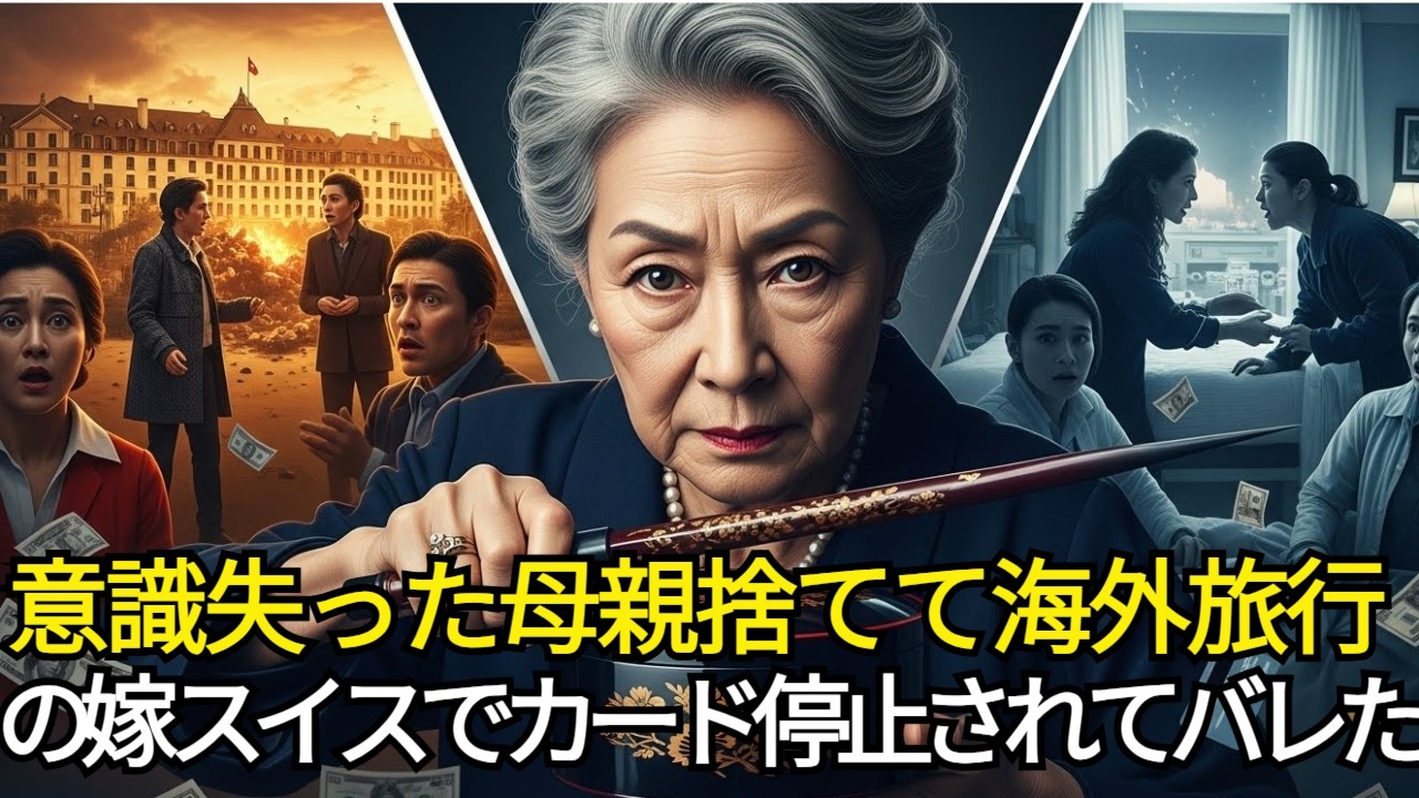 👵🏻意識を失った姑を放っておいて海外旅行に出た嫁スイスのホテルでカード停止されてすべてがバレた👵🏻