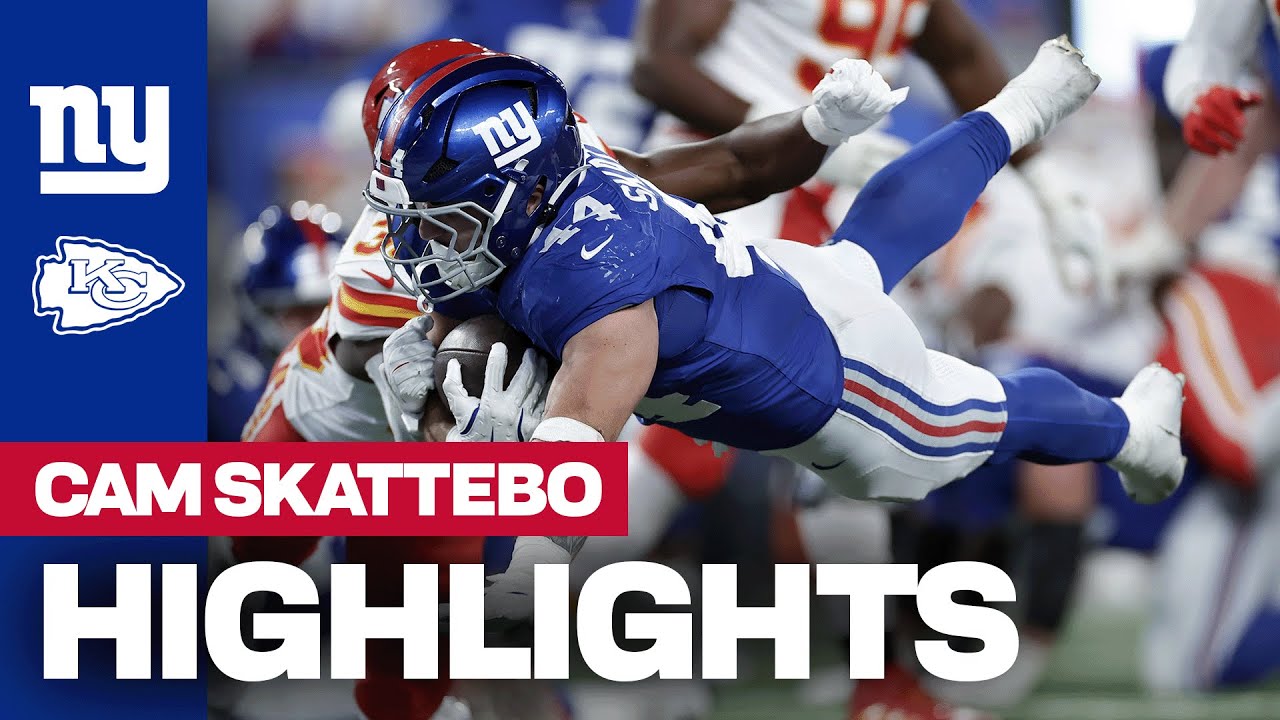 Cam Skattebo Highlights: Best of 121-yard night | New York Giants