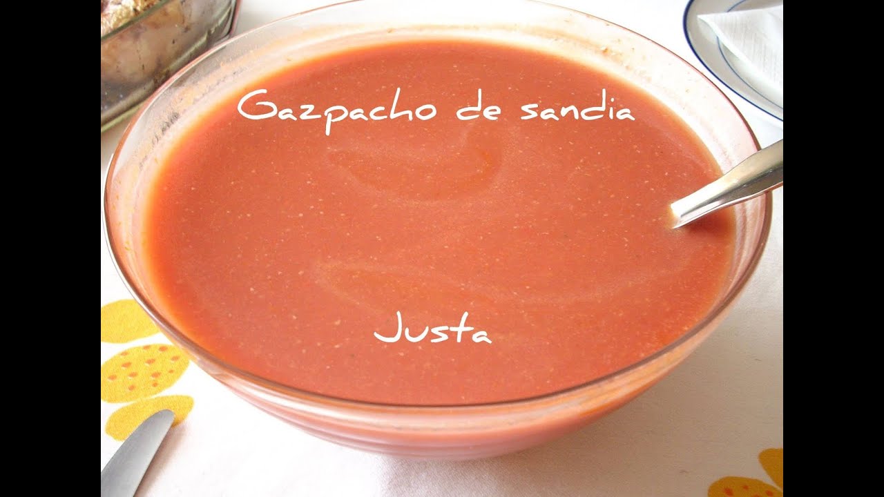 Gazpacho de Sandía. Receta de Justa con Thermomix