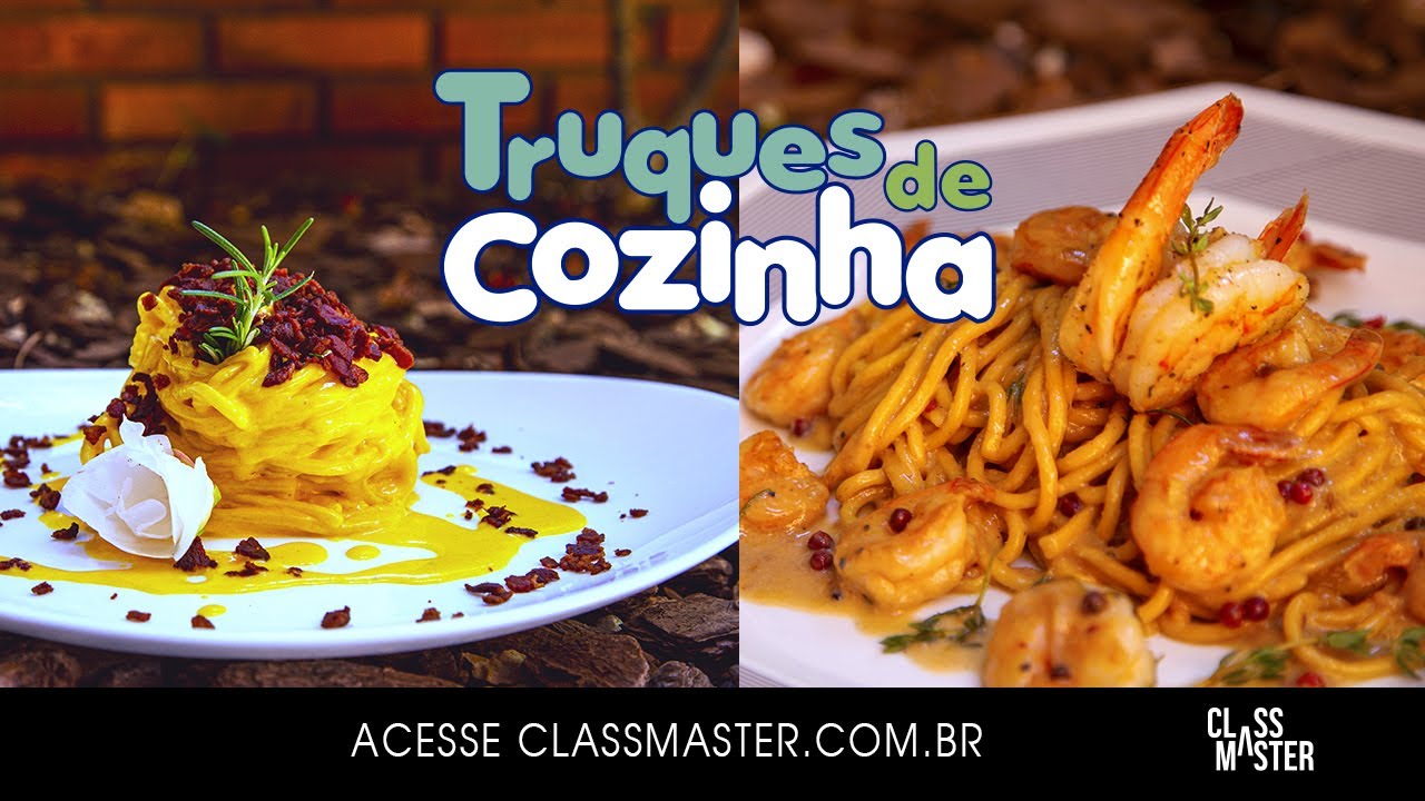 Espaguete com camarão e molho de pimenta rosa - Canelone recheado de ricota e espinafre
