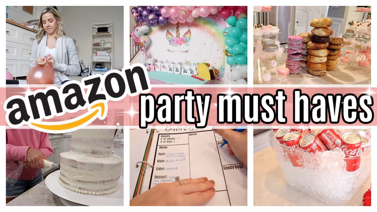 *NEW* AMAZON PARTY MUST HAVES DIY BIRTHDAY PARTY MUST HAVES  LINKS TIFFANI BEASTON HOMEMAKING 2022