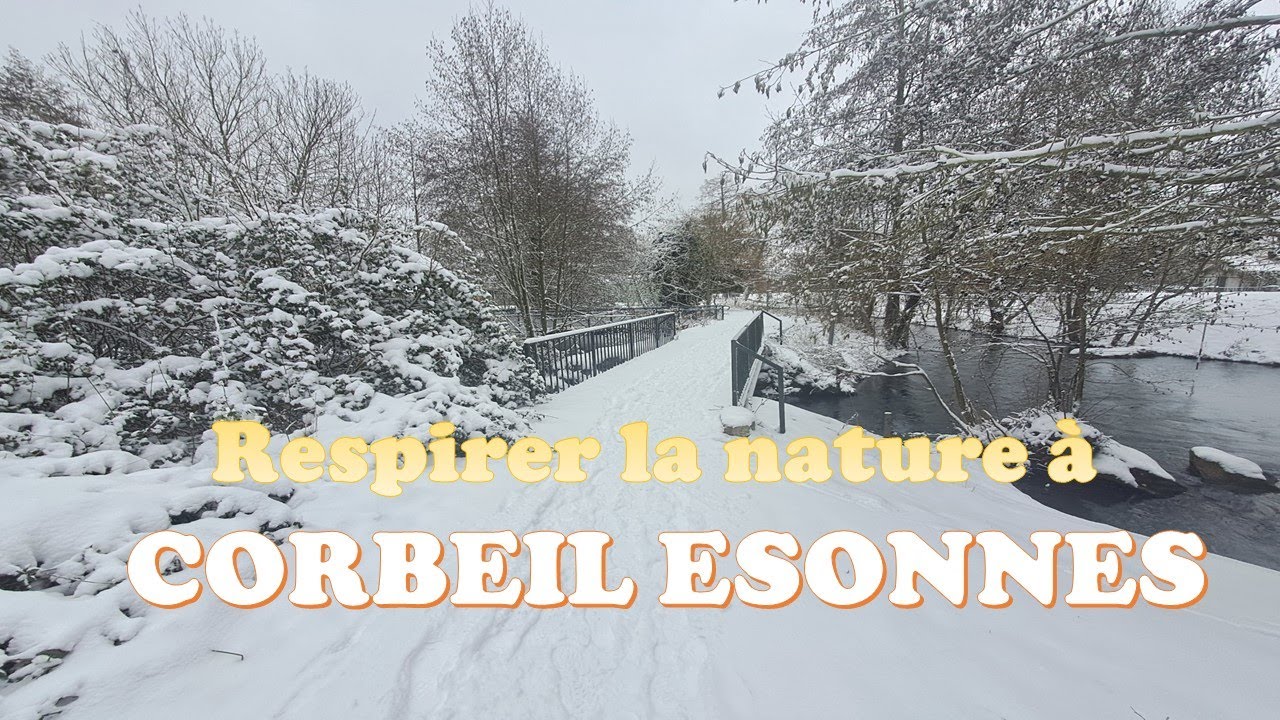 Ambiance calme après la neige à Corbeil-Essonnes