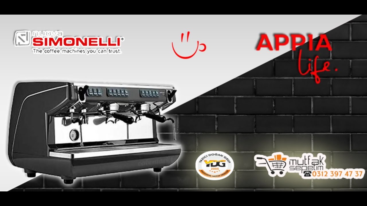İTALYAN KALİTESİ - SIMONELLI APPIA 2 LIFE ESPRESSO MAKİNESİ - TAM OTOMATİK ESPRESSO KAHVE MAKİNESİ