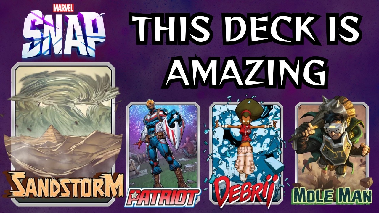 The Rock Evolution: How Sandstorm & Patriot Turn Stones into Monsters | Marvel Snap Gameplay