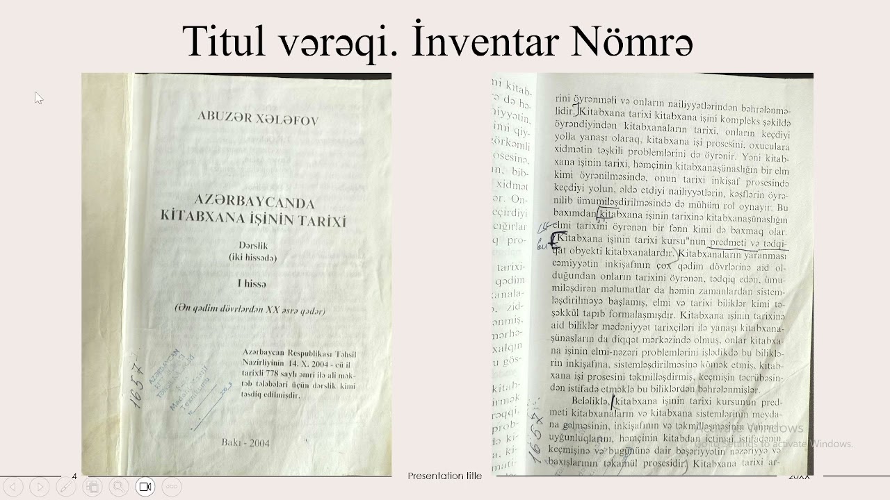 📚 Kitabların Elmi və Texniki Cəhətdən İşlənməsi | Kitabxanaçılıq İmtahanına Hazırlıq