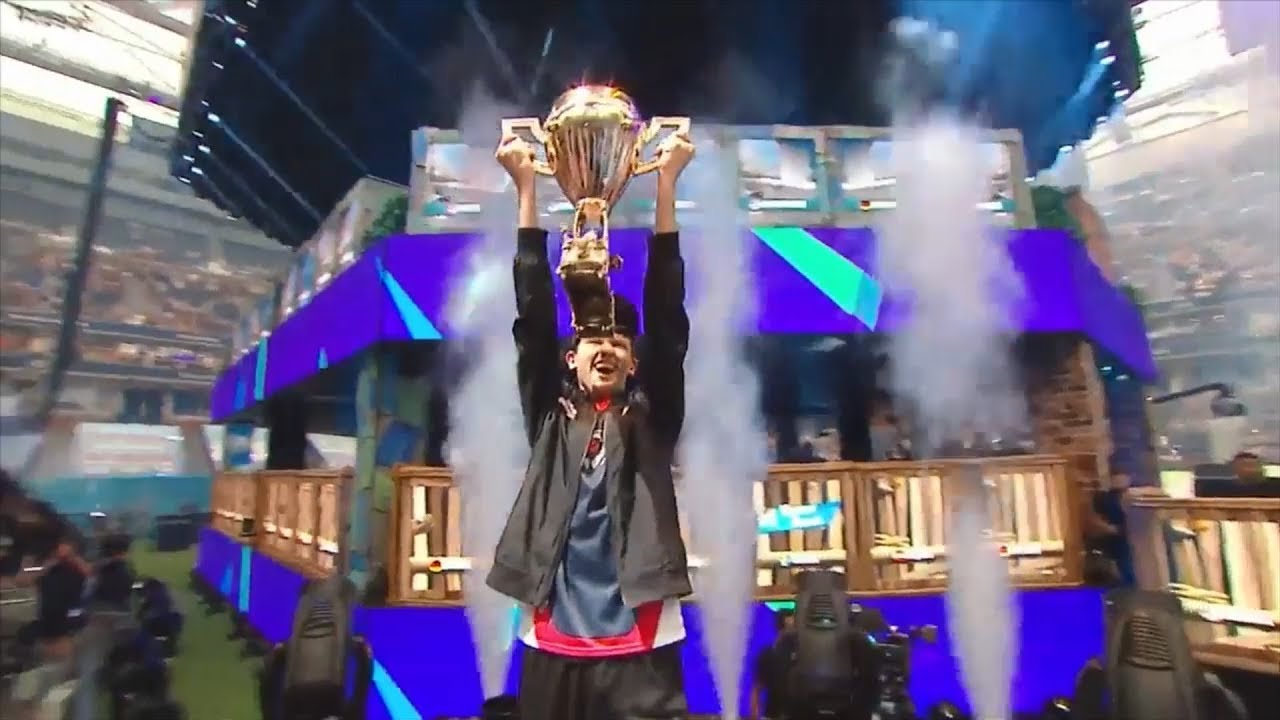 Bugha lifts the trophy after winning Fortnite World Cup | ESPN Esports