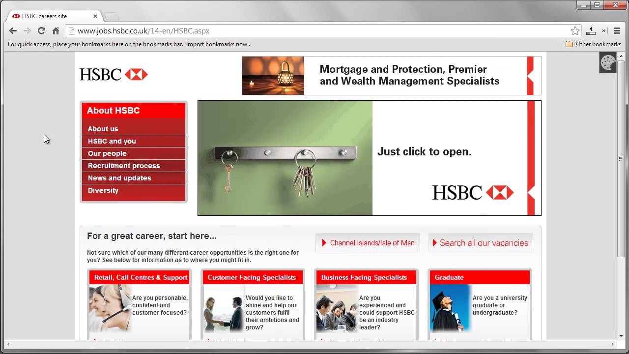 HSBC Job Application Process