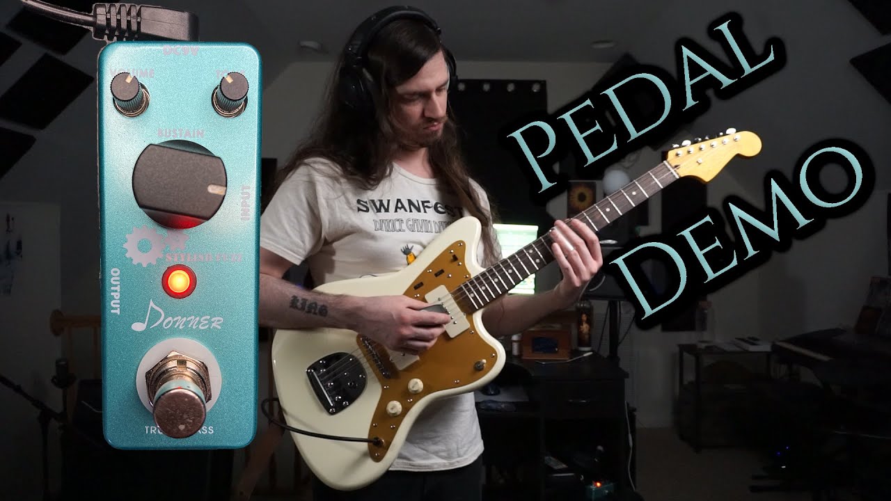 Donner Stylish Fuzz Pedal Demo (No Talking)