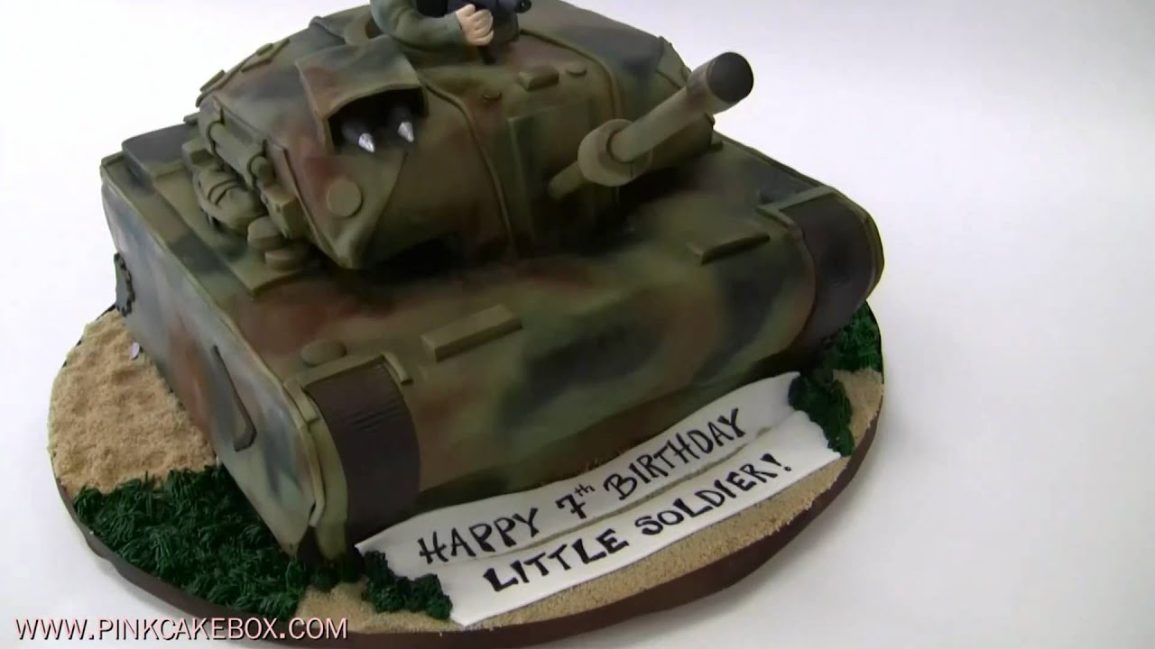 Military Tank Cake