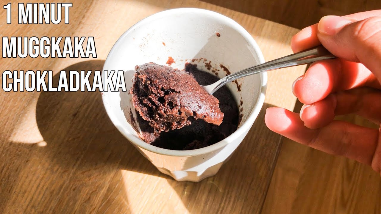 MUGGKAKA P&Aring; 1 MINUT | Chokladkaka | Mugg cake |
