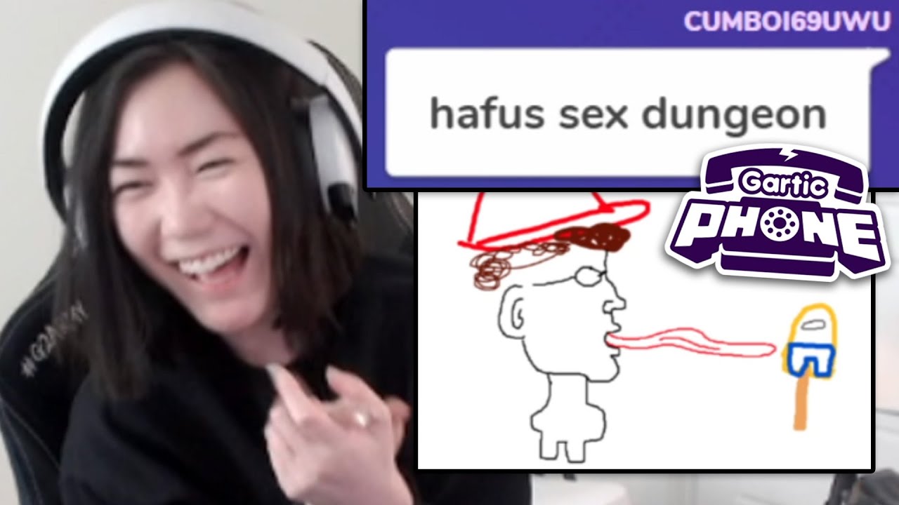 Steve Licks Hafu in Gartic Phone w/ Crewfu!