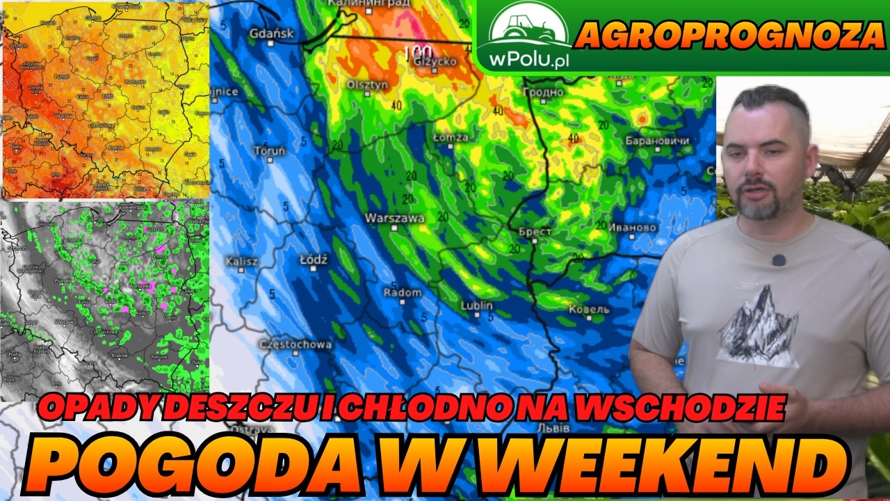 Opady na p&oacute;łnocnym wschodzie. Na zachodzie sucho. Pogoda na weekend.  Agroprognoza