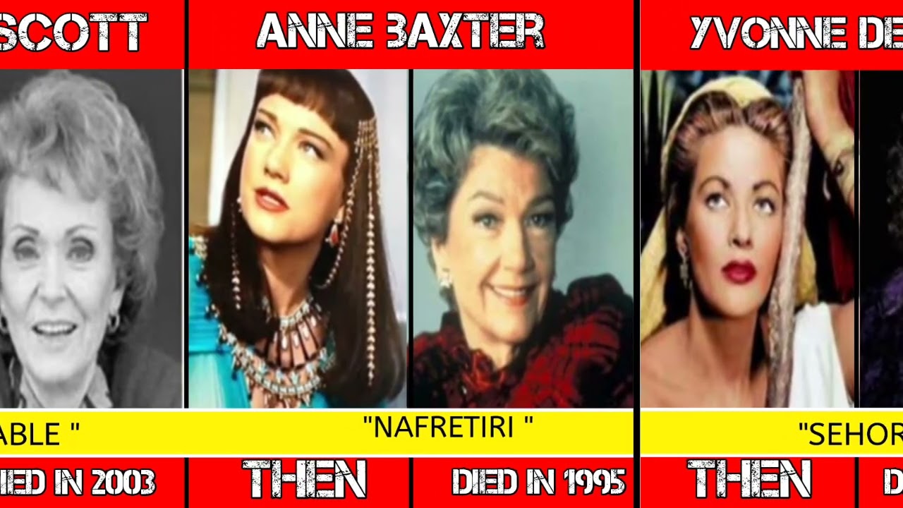 The Ten commandments (1956) Cast THEN and NOW 2024.