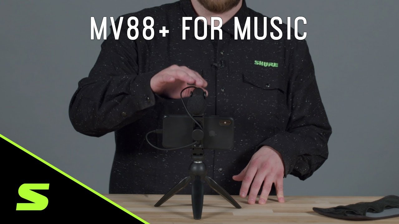 Shure MV88+ How to set up for music recording