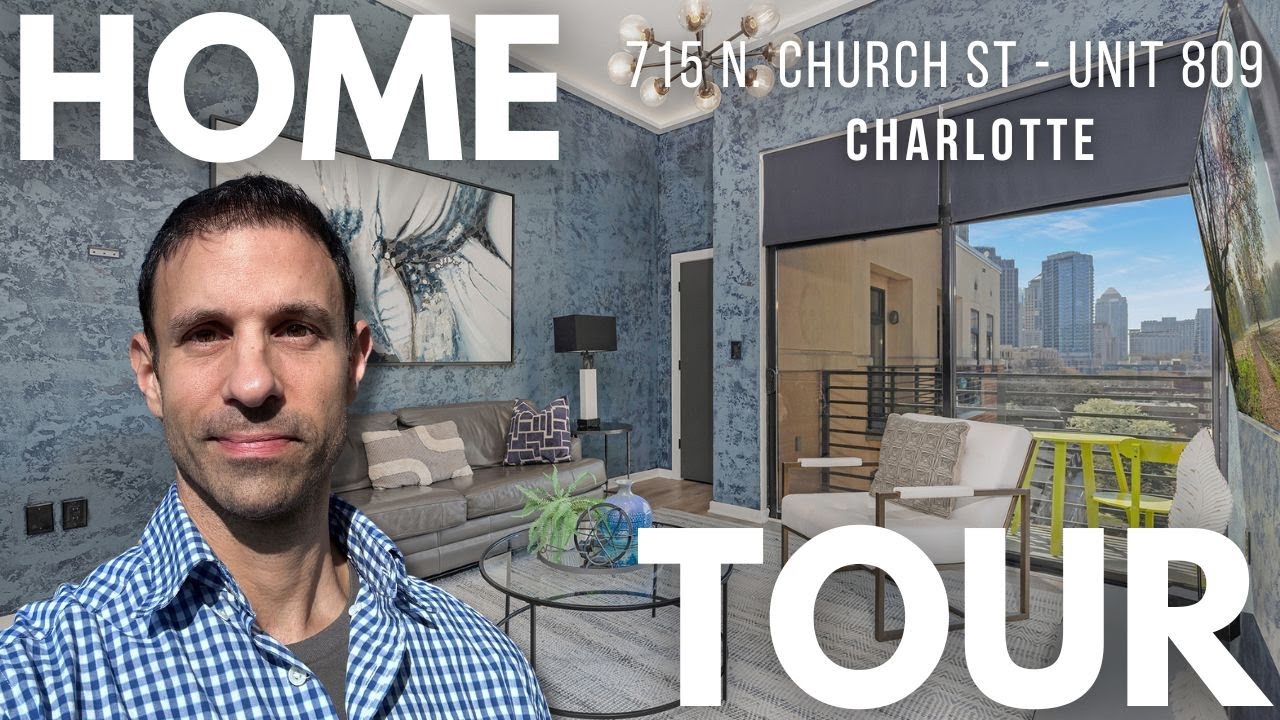 Luxury Top-Floor Condo in Uptown Charlotte | 715 N Church St #809 Home Tour