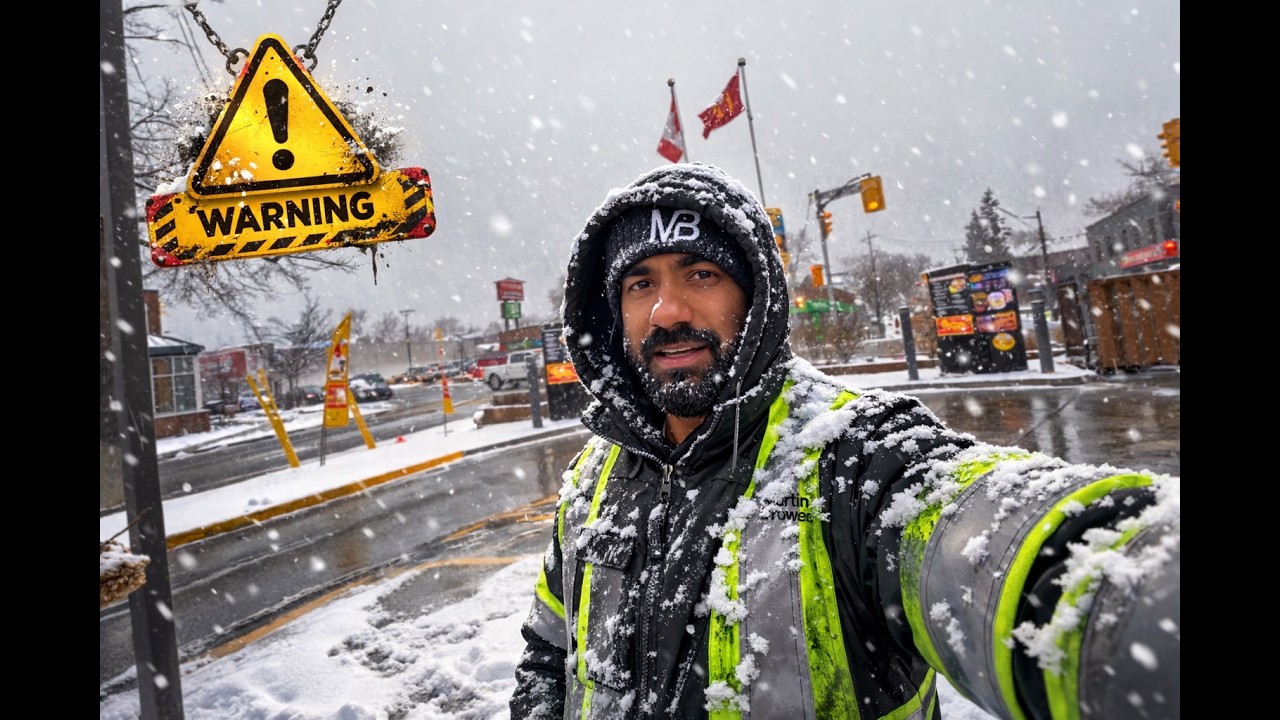 March ke mahine mein snow storm !!!!!!!!! - Canada vlogs||