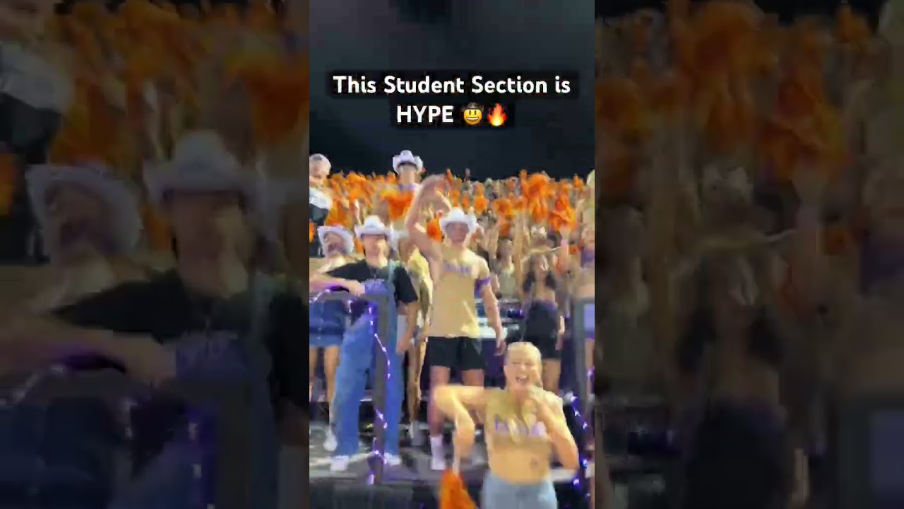 You have to see this Student Section 😎🤝 #shorts