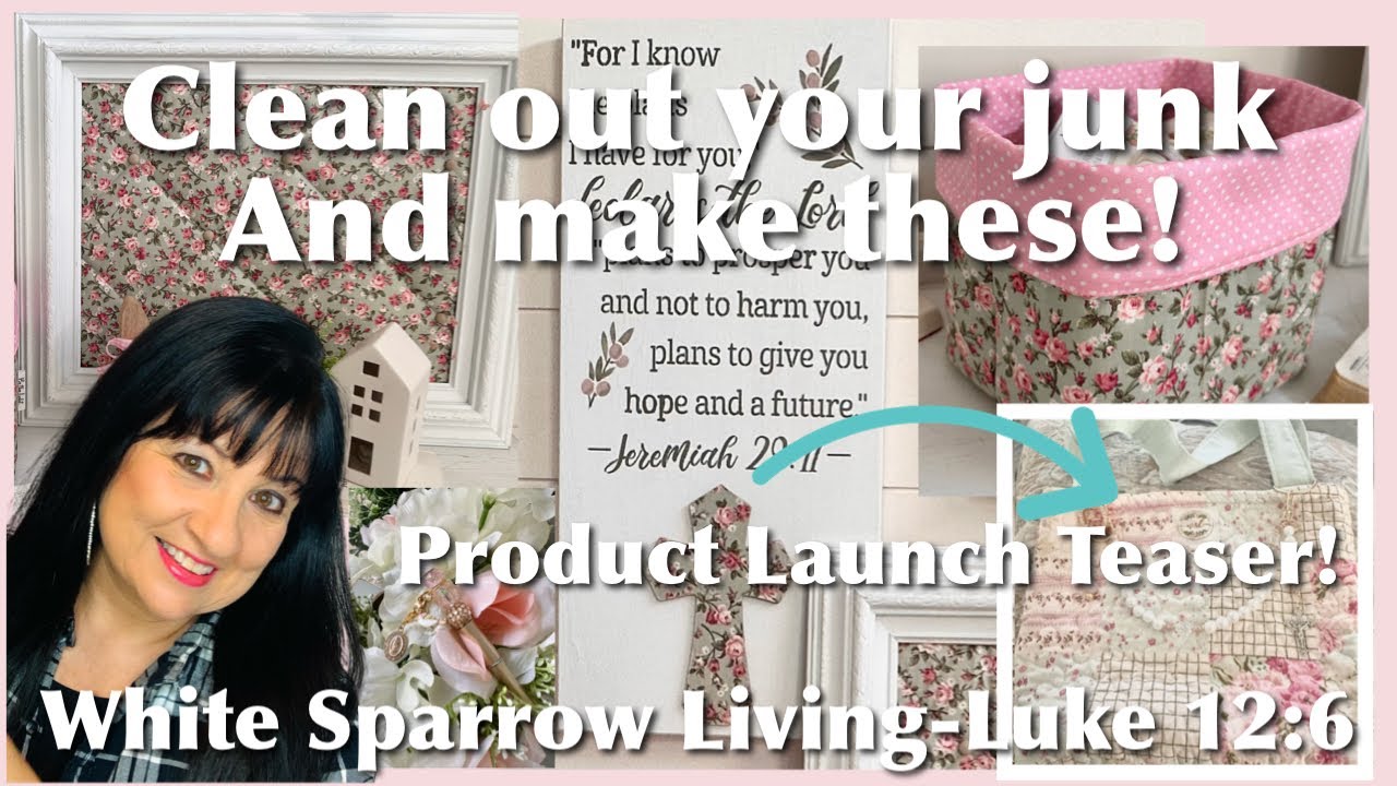 THESE WERE SO EASY! CLEAN OUT YOUR STORAGE AND MAKE THESE! WHITE SPARROW LIVING IN THE WORD LAUNCH!