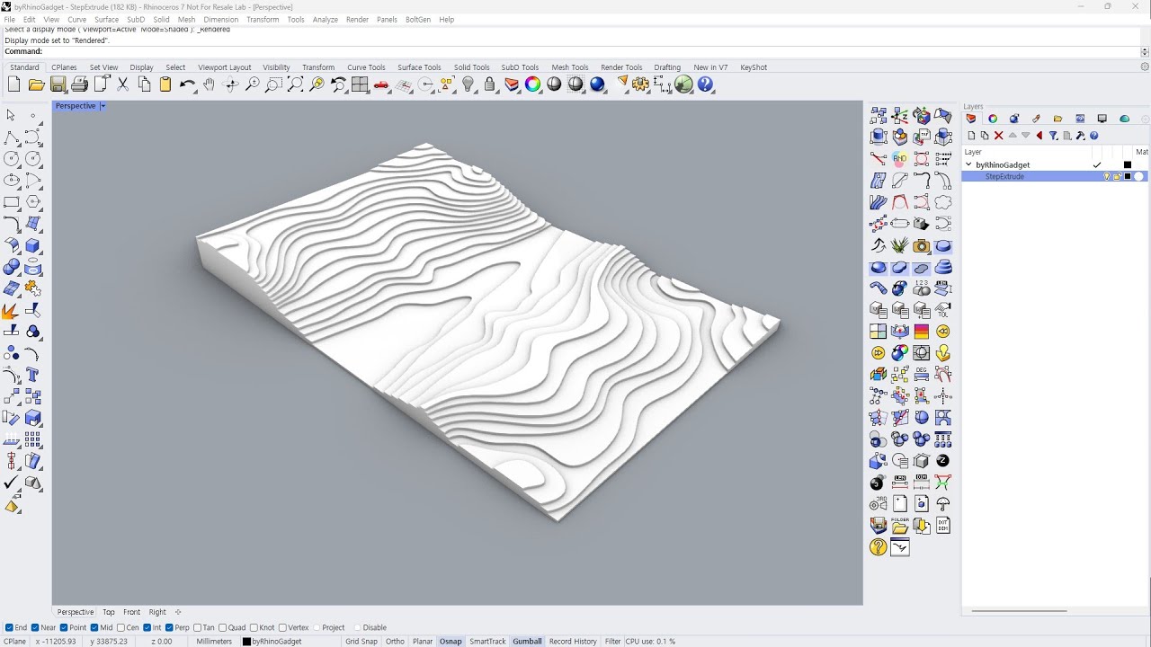 byRhinoGadget - StepExtrude