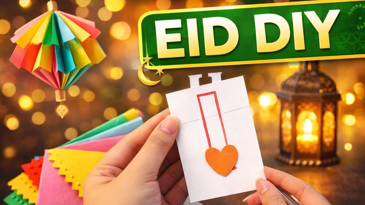🌙 Easy Eid DIY Crafts at Home | Budget Friendly Ideas(Ramzan craft series part -7)