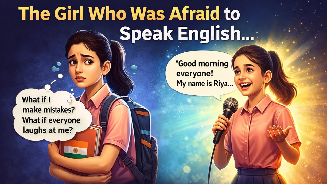 A very interesting english story learning journey of a girl l How to speak english with confidence l