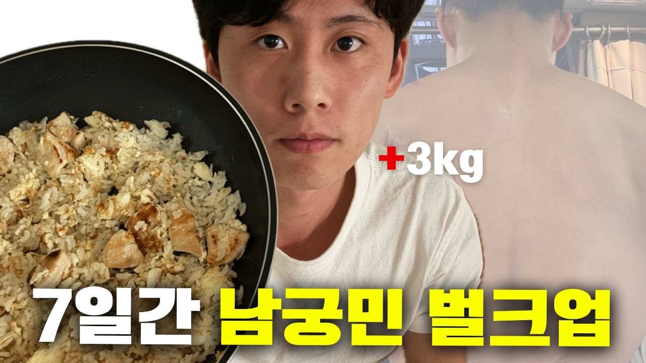 7일간 3kg찌는 남궁민 벌크업 l Fastest bulking in 7 days
