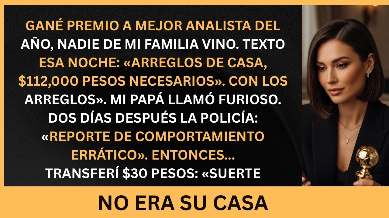 GANÉ PREMIO A MEJOR ANALISTA DEL AÑO NADIE DE MI FAMILIA VINO TEXTO ESA NOCHE - Voz Latina