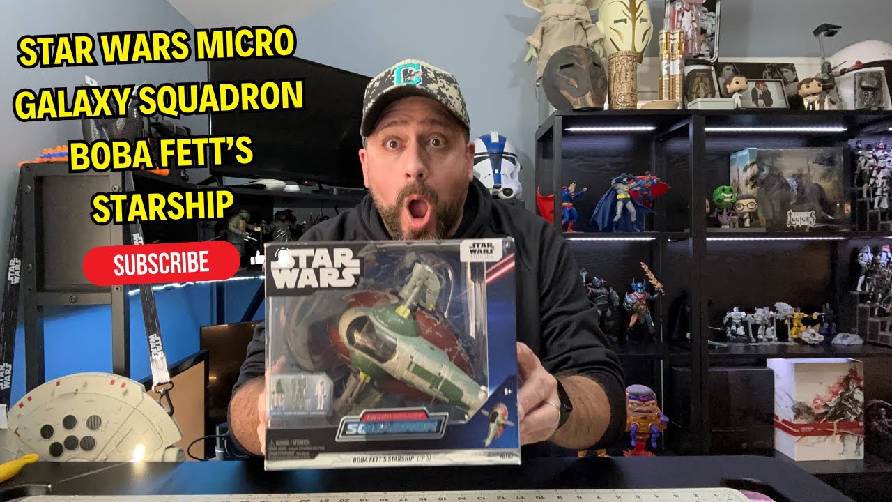 Micro Galaxy Squadron Boba Fett's Starship Unboxing and Review