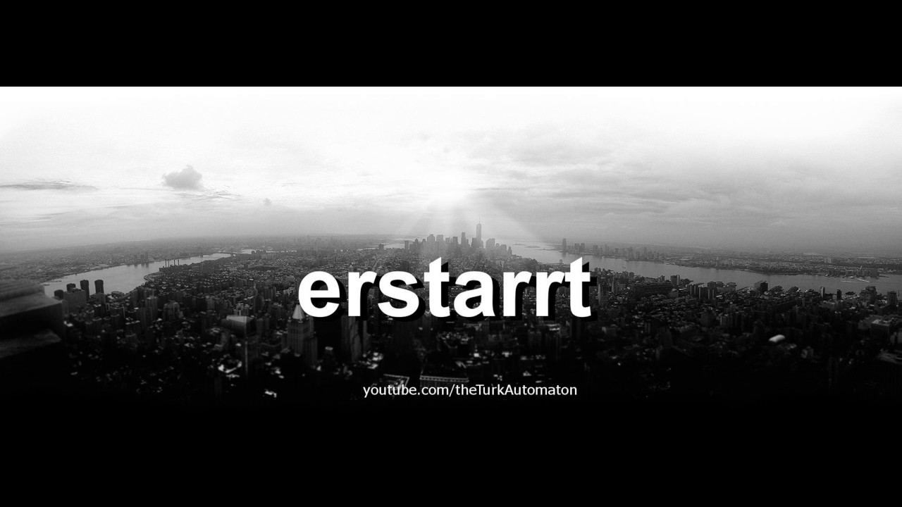 Как произносится erstarrt на немецком языке?
