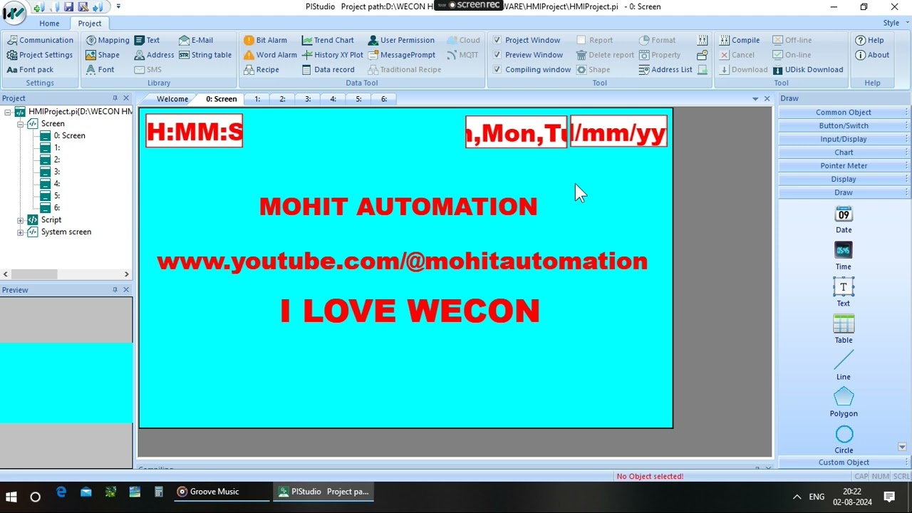 Wecon HMI Programming   