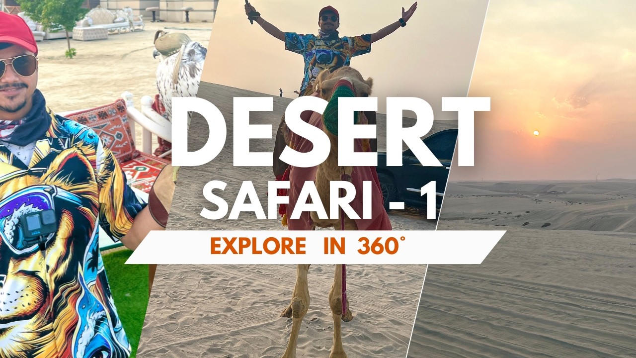 🐪🌅 360° Desert Safari Qatar | Camel Ride & Magical Sunset in 360° 🇶🇦🏜️✨ | Doha | QATAR