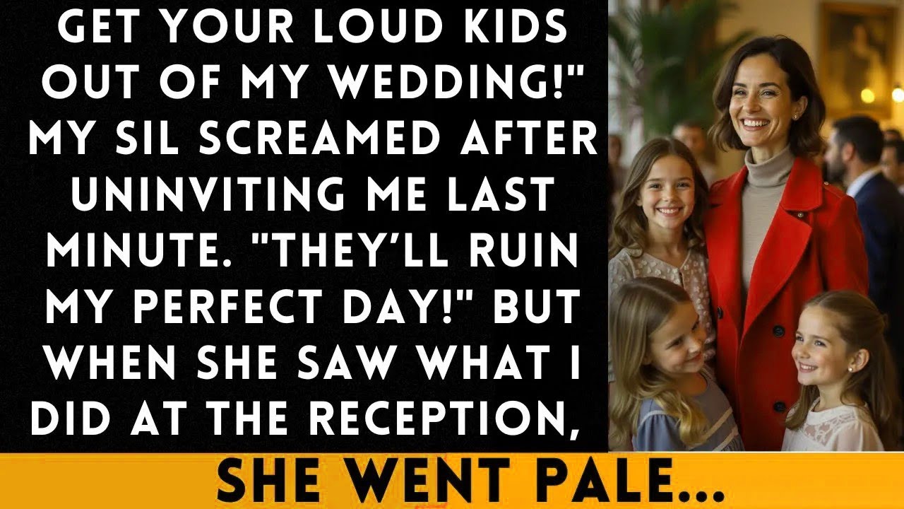 My SIL Banned My Kids from Her Wedding—So I Gave Her a Response She’ll Never Forget