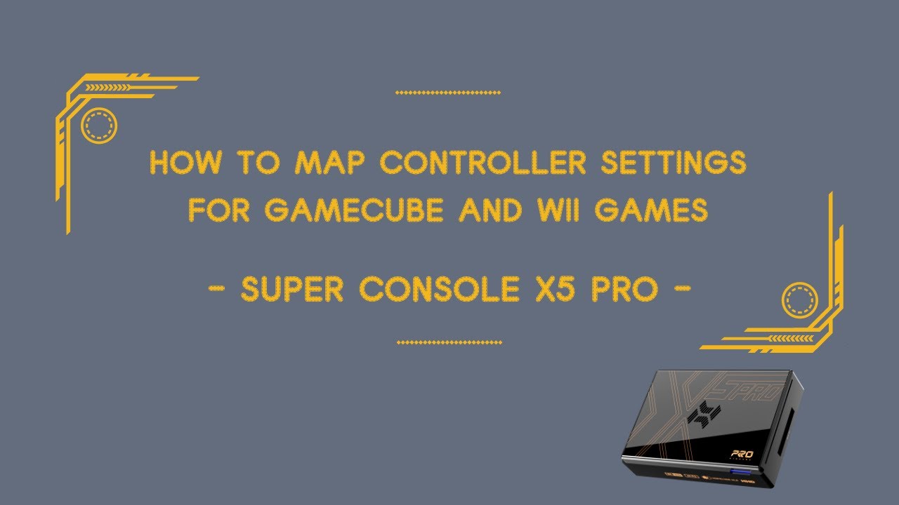 How to map controllers for GameCube and Wii - Super Console X5 PRO