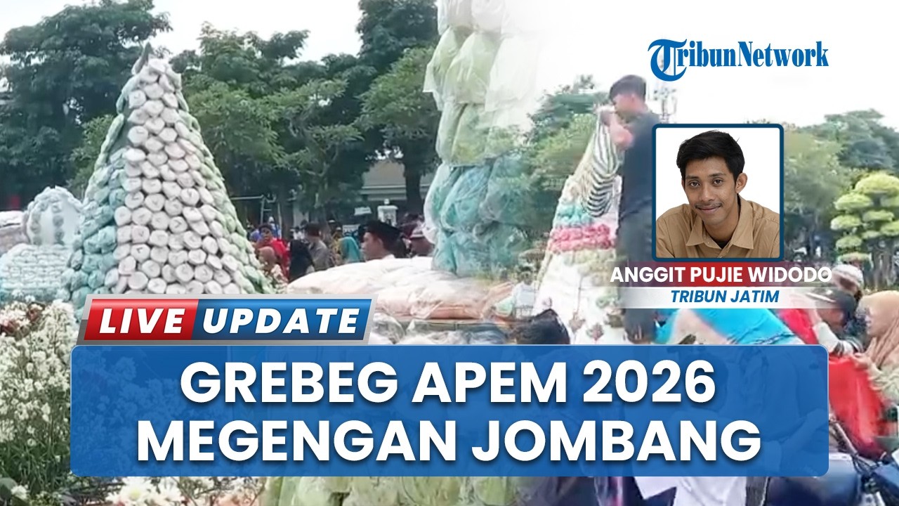 Ribuan Apem Diserbu Warga, Grebeg Apem 2026 Meriahkan Tradisi Megengan di Jombang Sambut Ramadhan