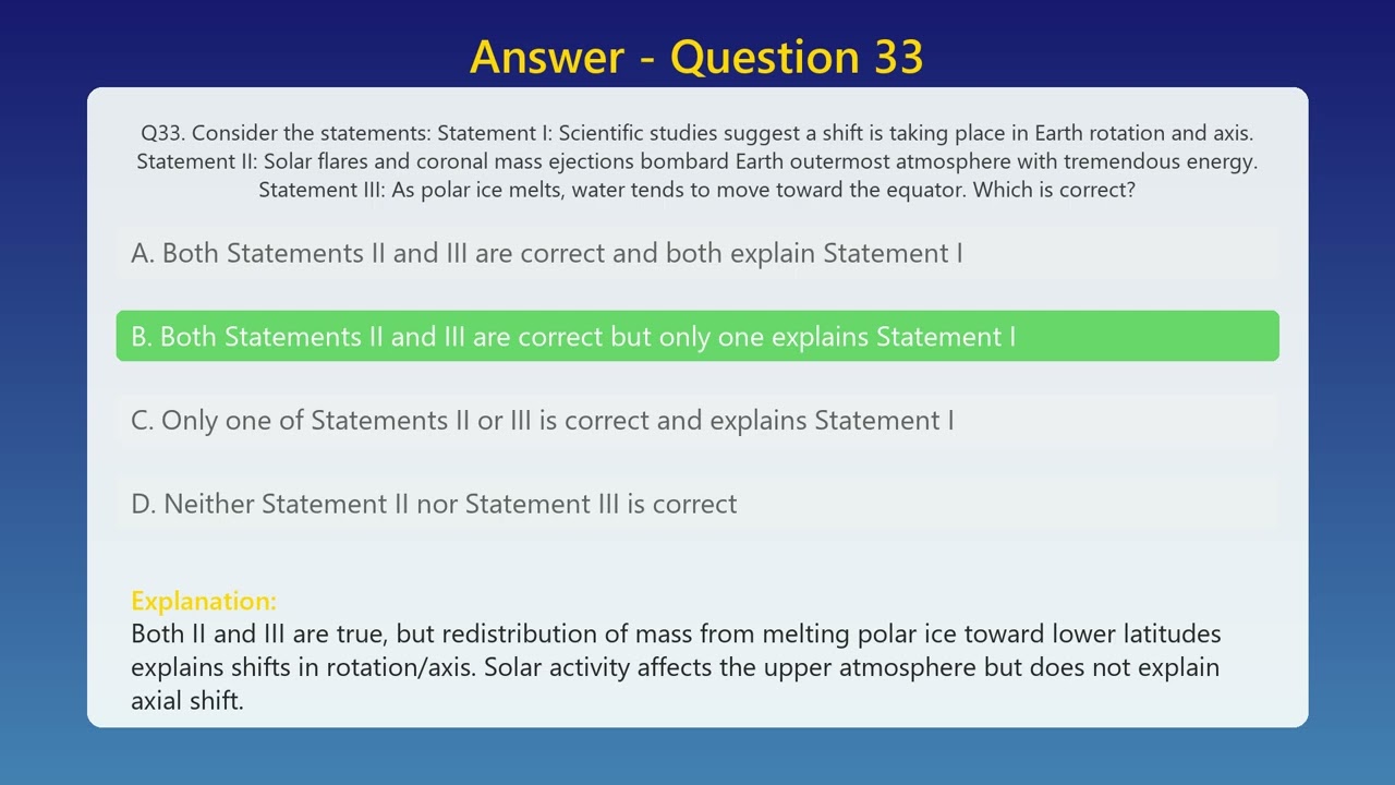 Solved UPSC CSE Prelims 2025 GS Paper 1 - Fully Solved MCQs with Explanations | UPSC GS Paper 1 MCQS